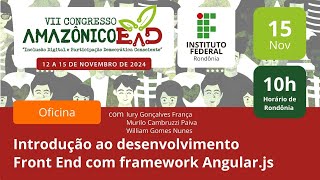 Introdução ao desenvolvimento Front End com framework Angularjs [upl. by Reppiks]