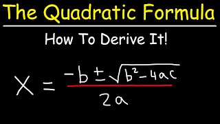 How To Prove The Quadratic Formula By Completing The Square [upl. by Leivad]