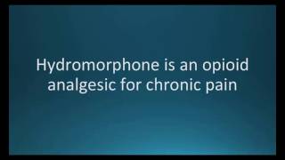 How to pronounce hydromorphone Dilaudid Memorizing Pharmacology Flashcard [upl. by Carlina]