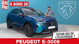 PEUGEOT E3008  futur ROI des SUV ÉLECTRIQUES   À bord de [upl. by Unhsiv]