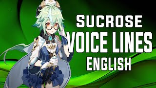 Sucrose  Voice Lines English  Genshin Impact [upl. by Malia713]