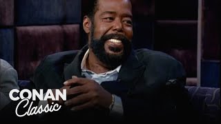 Barry White Constantly Meets People Who Were Conceived To His Music  Late Night with Conan O’Brien [upl. by Heidt]