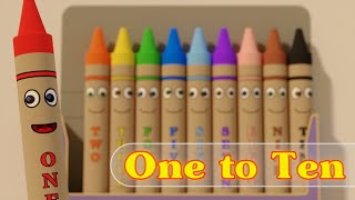 One to Ten  The Singing Crayons [upl. by Nue]