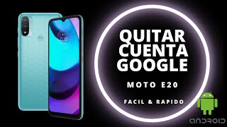 Eliminar Cuenta Google MOTO E20 [upl. by Emmit]