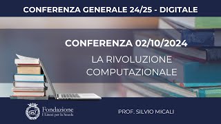 Prof Silvio Micali  02102024  Conferenza generale 2425  Area Digitale [upl. by Stevens]