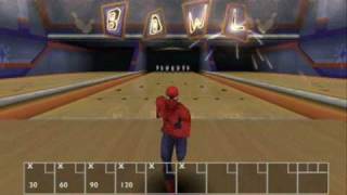 SpiderMan The Movie  Pinhead Bowling All Strikes [upl. by Ellehcyt]