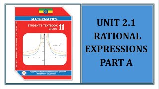 Grade 11 Math Unit 21 Rational Expressions Part A [upl. by Drew]