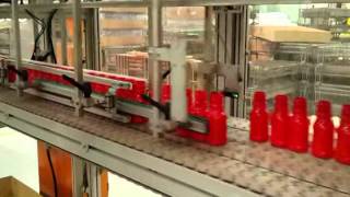 Plastic bottle conveying and bagging [upl. by Bush]