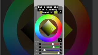 IbisPaint X custom blending brush ibispaintx digitalartist fypyoutube brushpen [upl. by Russell]