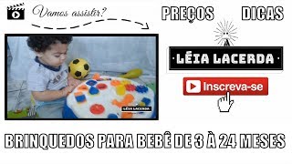 DICAS DE BRINQUEDOS PARA BEBE DE 3 MESES À 2 ANOS [upl. by Notsahc398]