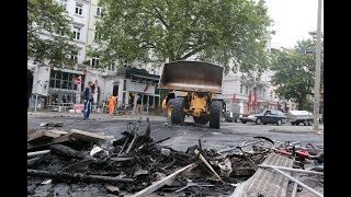 Bilder der Verwüstung Die Schanze am morgen nach den G20Krawallen [upl. by Htelimay]