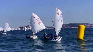 Day 1 Ancona Trofeo Optimist Italia Kinder  Sport 2017 [upl. by Alolomo435]