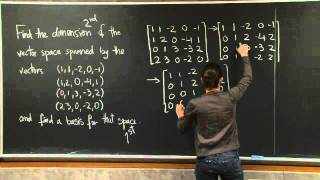 Basis and Dimension  MIT 1806SC Linear Algebra Fall 2011 [upl. by Sholeen507]