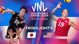 🇯🇵 JPN vs 🇺🇸 USA  Highlights  Week 3  Mens VNL 2024 [upl. by Cchaddie]