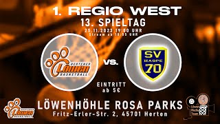 13 Spieltag 1Regio West Hertener Löwen gg SV Haspe 70 [upl. by Omora]