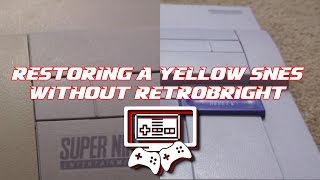 Restoring a Yellowed SNES With Peroxide and some Sunlight [upl. by Ahsekel767]