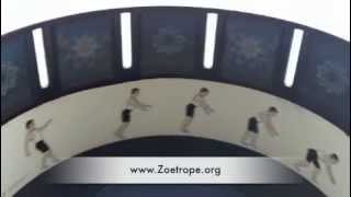 Zoetrope Optical Illusion Animation Toy Gymnastics [upl. by Witkin]