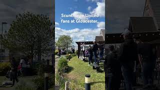 Scunthorpe United fans at Gloucester in the National League North scunthorpe  uti  iron [upl. by Hukill]