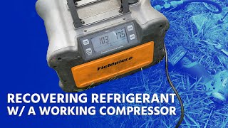 Recovering Refrigerant w a Working Compressor [upl. by Aicaca698]