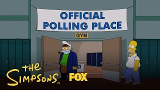 Homer Votes 2012  Season 26  The Simpsons [upl. by Anelaf]