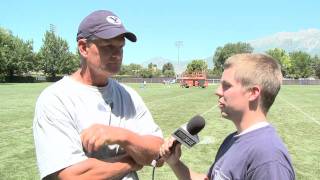 2011 BYU Fall Camp Day 4  Paul Tidwell [upl. by Channing493]