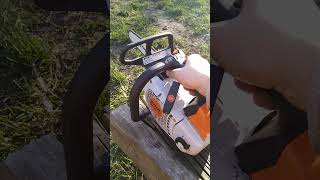 STIHL MS 201 TC professional stihl chainsaw hobby [upl. by Ferree697]