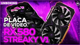 UNBOXING Placa de Video Mancer Radeon RX 580 Streaky V1 8GB GDDR5 256bit [upl. by Ahsoem]