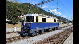 RhB Erster regulärer Einsatz der Ge 44 II 626 Malans im neuen Pullman Express Design18092024 [upl. by Mehta]