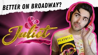 ★★★★ REVIEW amp Juliet Broadway  the jukebox musical at the Stephen Sondheim Theatre 2023 [upl. by Castara]