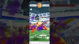 Pokemon GoKartana紙御劍 Raid Solo by 6 unique pokemonsno weather boost10724 [upl. by Nossah]