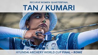 Tan YaTing v Deepika Kumari – Recurve Women’s Quarterfinal  Rome 2017 [upl. by Quintilla]