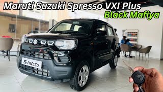 2024 Maruti Suzuki S Presso VXI Plus Full Detailed Review🔥Price amp Features😍Spresso Black Colour [upl. by Ahsaekal787]