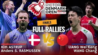 AstrupRasmussen DEN vs LiangWang CHN  F  Denmark Open 2024 [upl. by Sapowith]