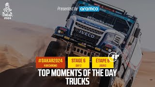 Trucks Top moments  Stage 6  Dakar2024 [upl. by Opiak105]