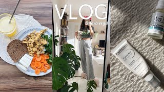 VLOG  Sade ve Sağlıklı Bir Sabah  Spor Kahvaltı ve Pratik Tarifler  Yeşil Mercimek Salatası [upl. by Kucik]