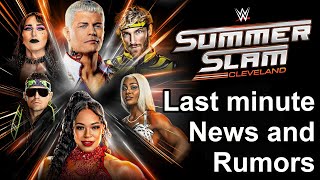 Last minute news and rumors for WWE Summerslam 2024  PLE Wednesdays [upl. by Beall574]