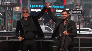 Andrea Bocelli and HAUSER  Melodramma LIVE from Times Square New York [upl. by Notna]