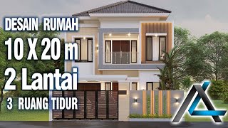 DESAIN RUMAH 10 x 20 meter I Cibinong – DESAIN RUMAH TROPIS jasaarsitek jasadesain arsitek [upl. by Ocana]