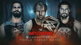 WWE Battleground Promo 2016  Dean Ambrose vs Seth Rollins vs Roman Reigns [upl. by Atsylak891]