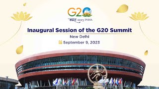 Inaugural Session Of The G20 Summit Floor Audio [upl. by Oiramal]