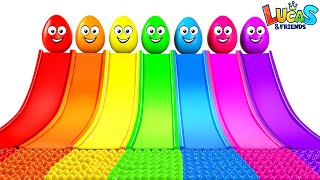 Learn Colors Red Orange Yellow Pink Green Blue Purple  Colors for Kids Song  RV AppStudios [upl. by Trawets]