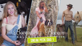 Sneak Peek Boeren amp Boerinnen Kalender 2021 Photoshoot Dag 1 [upl. by Karyl]