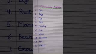 10 Omnivorous animals nameOmnivorous animals name in English sarvahari janvaron ke naam [upl. by Gibbon239]