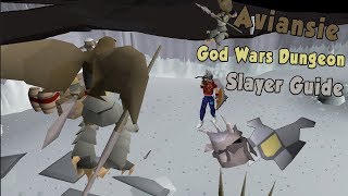 OSRS God Wars Dungeon Aviansies Slayer Guide 2017 [upl. by Eelsew]