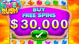 I DID A ALL IN 30000 BUY ON JEWEL RUSH a BETTER Fruit Party [upl. by Acissev]