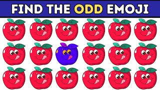 Find the Odd Emoji  Emoji Challenges  Test Your Eyes  17 [upl. by Durr]