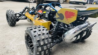 15 Scale 29cc RC Petrol Rovan Baja Colour Change and Test Drive [upl. by Sydelle]