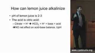 Dr David Goldfarb on Lemon Juice and Urine pH [upl. by Lexi145]