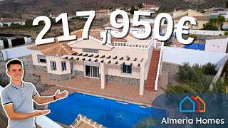 Property for sale in Almeria  4 bedroom villa in Arboleas with a pool  Villa Escorpion  AH13698 [upl. by Jermaine]