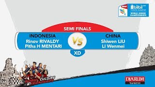 WORLD JUNIOR CHAMPIONSHIPS 2017  XD SEMI FINALS  RIVALDYMENTARI INA vs LIULI CHN [upl. by Eisaj]